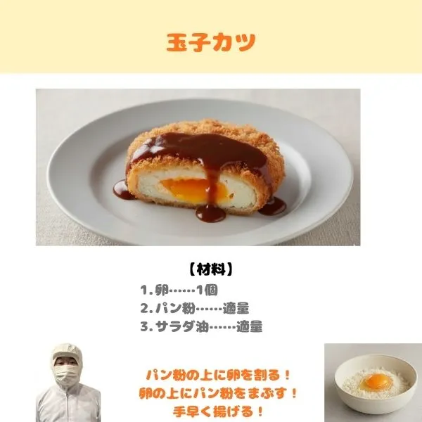 玉子カツのレシピ