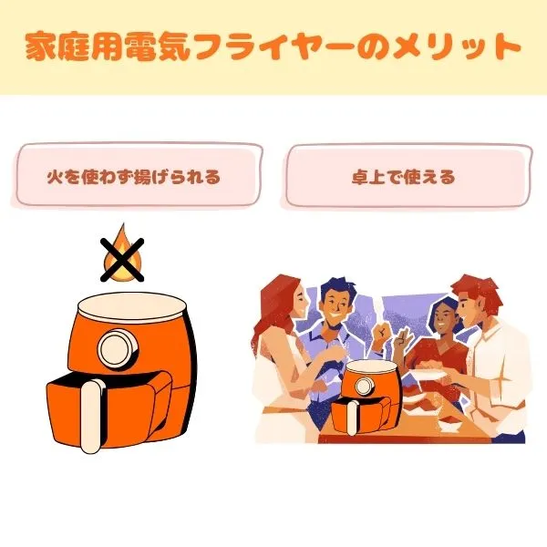 家庭用電気フライヤーのメリット