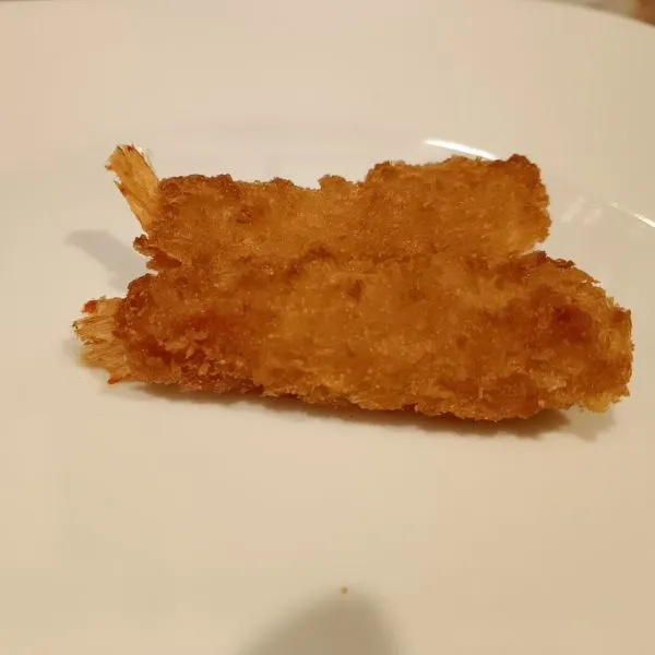 トロナジャパン 海老フライを電子レンジで温めた写真
